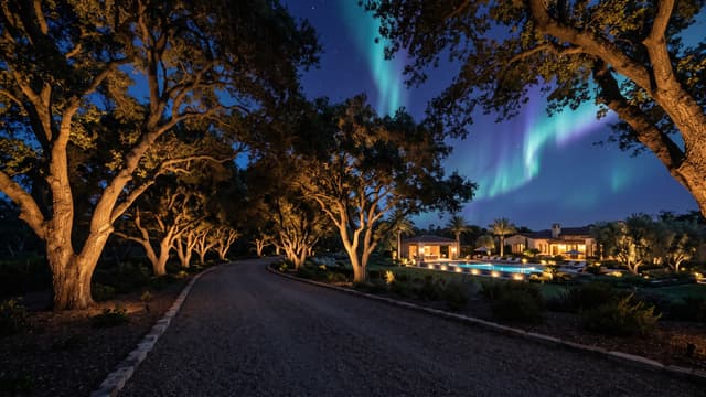 Bliss light scene inspired by Rancho Santa Fe