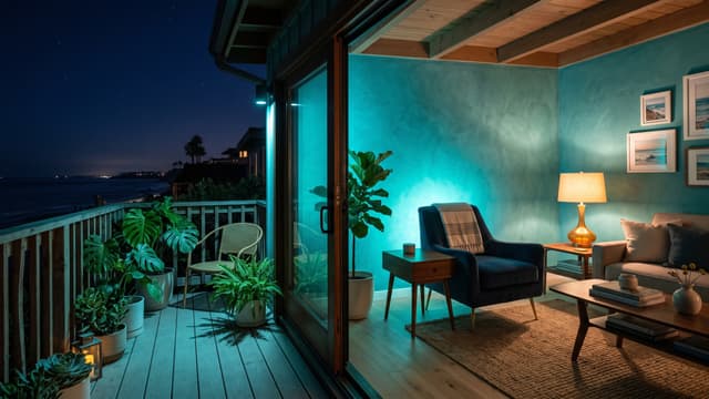 Bliss light scene inspired by Solana Beach